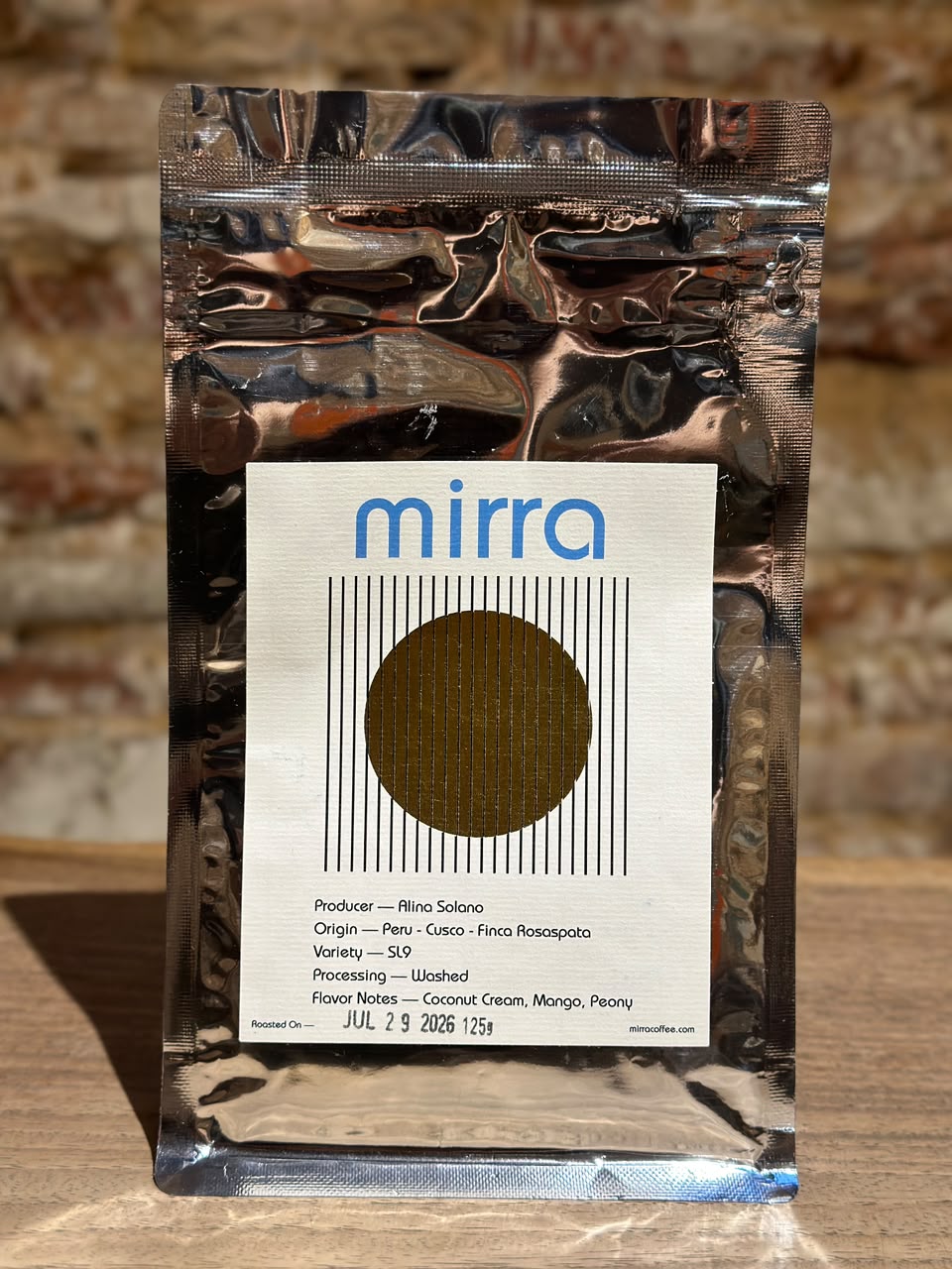 125g Peru Cusco Washed, Mirra