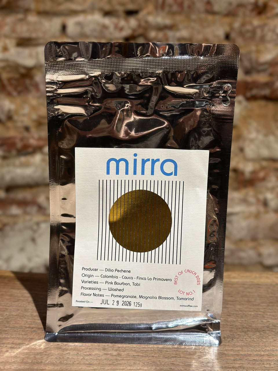 125g Colombia Cauca Washed, Mirra
