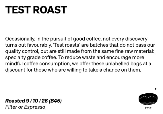200g Test Roast B45, Ome Selects