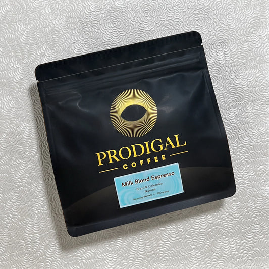 250g Brazil Colombia Milk Blend Espresso Natural, Prodigal Coffee